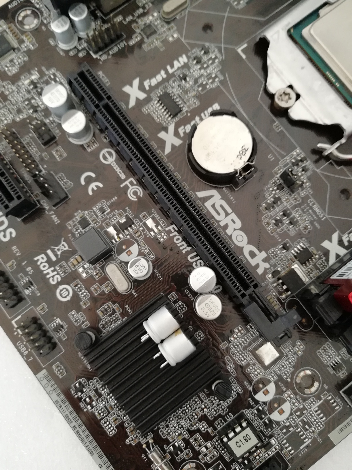 华擎b85小板,网卡坏,挑内存,u口不正常,不稳定的维修