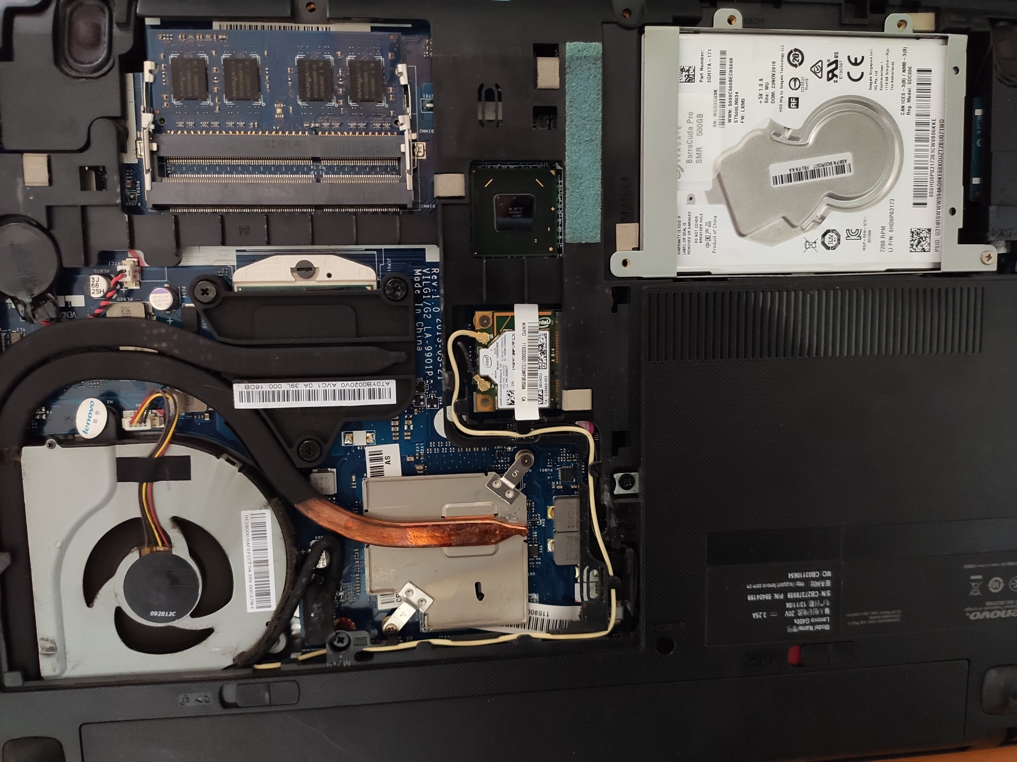 联想g400i53代独立显卡屏幕坏