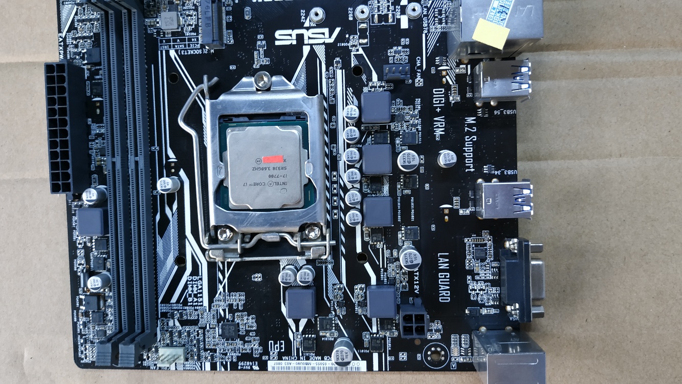 i77700跟华硕b250mj主板