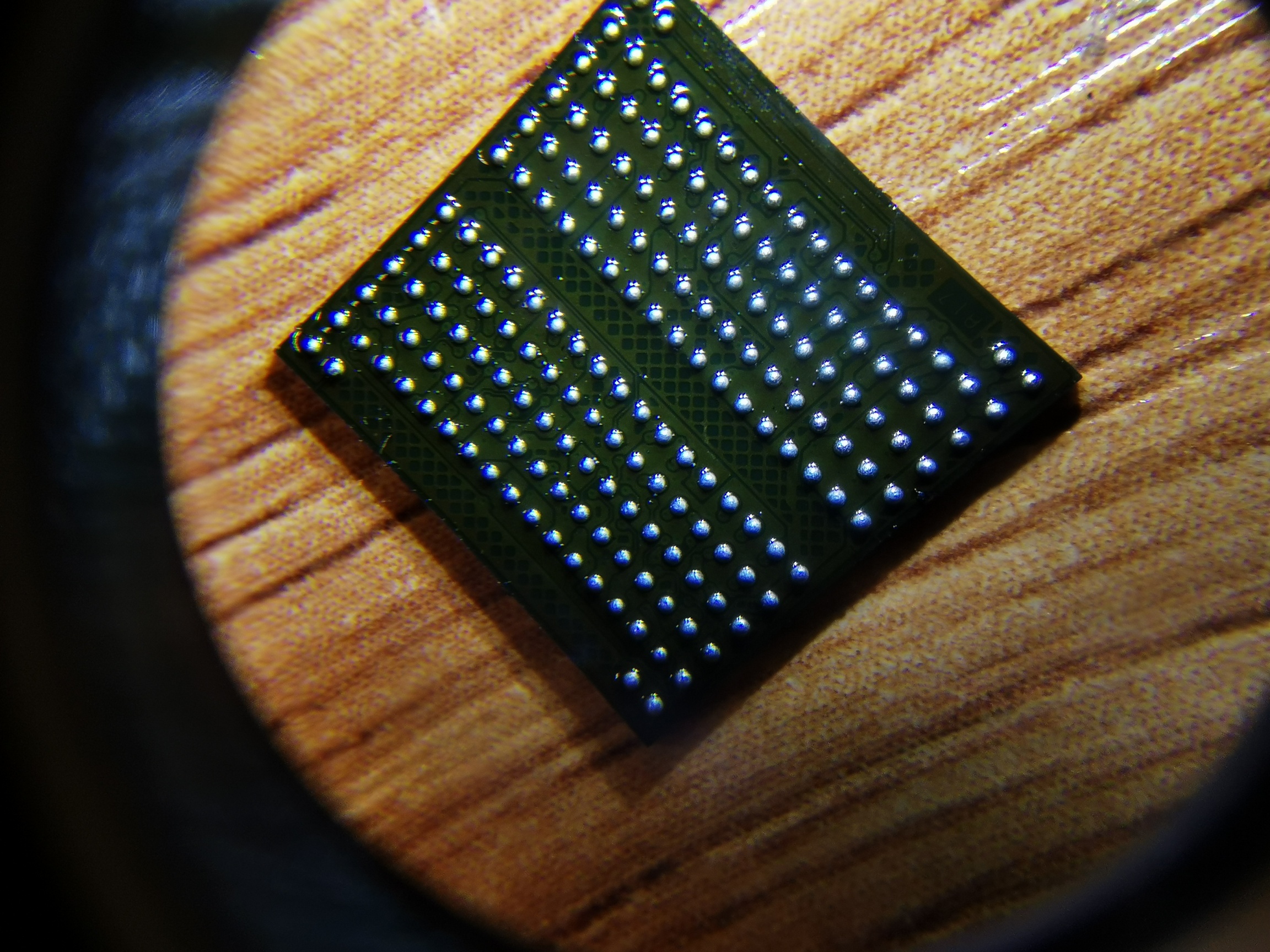 自制卡台bga芯片植锡第一次