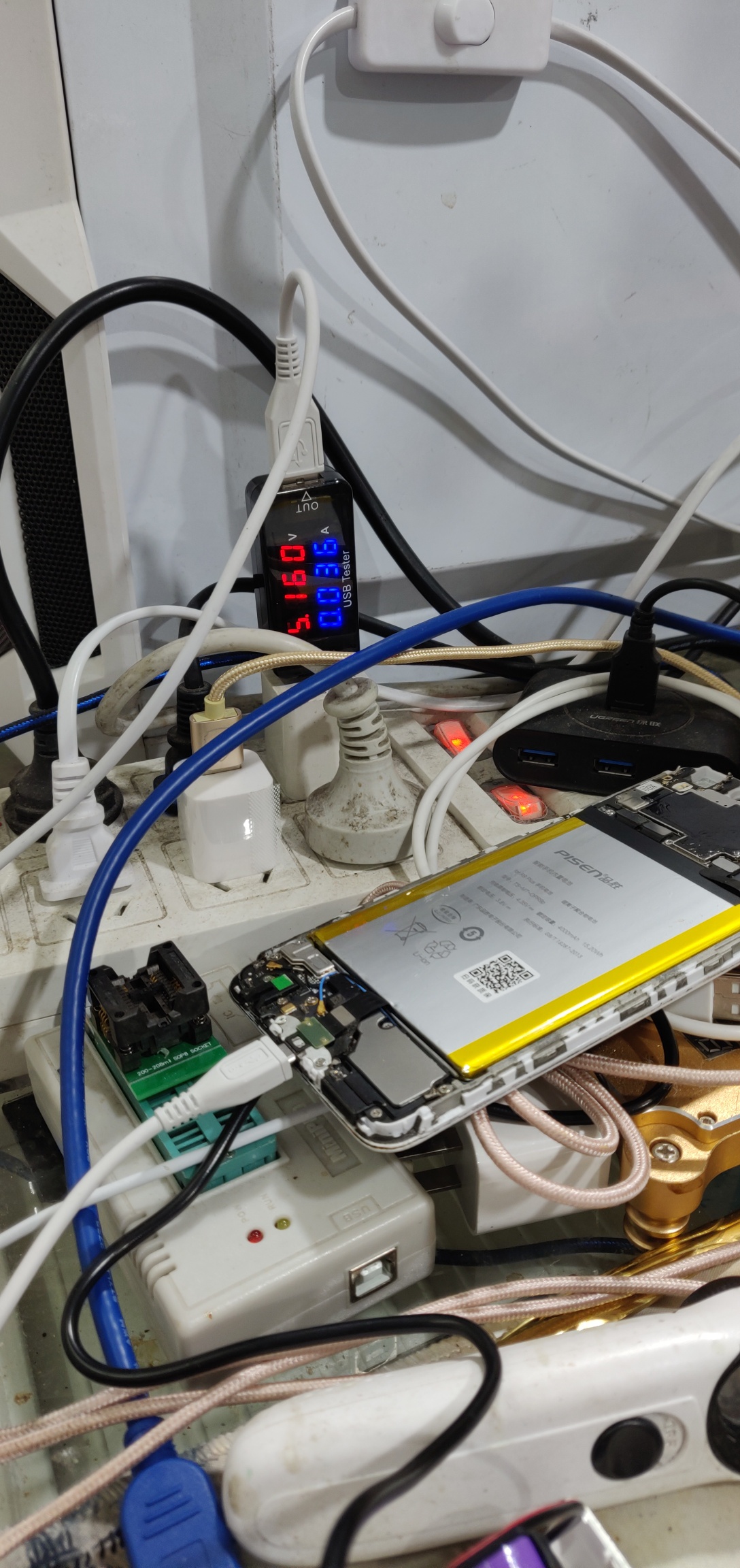 oppor9plus自动重启,之后换了小电源,不开机-迅维网-维修论坛