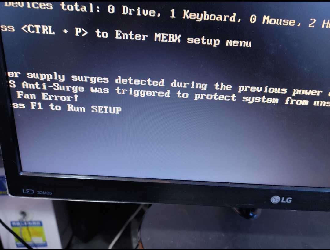 华硕b75主板开机报错